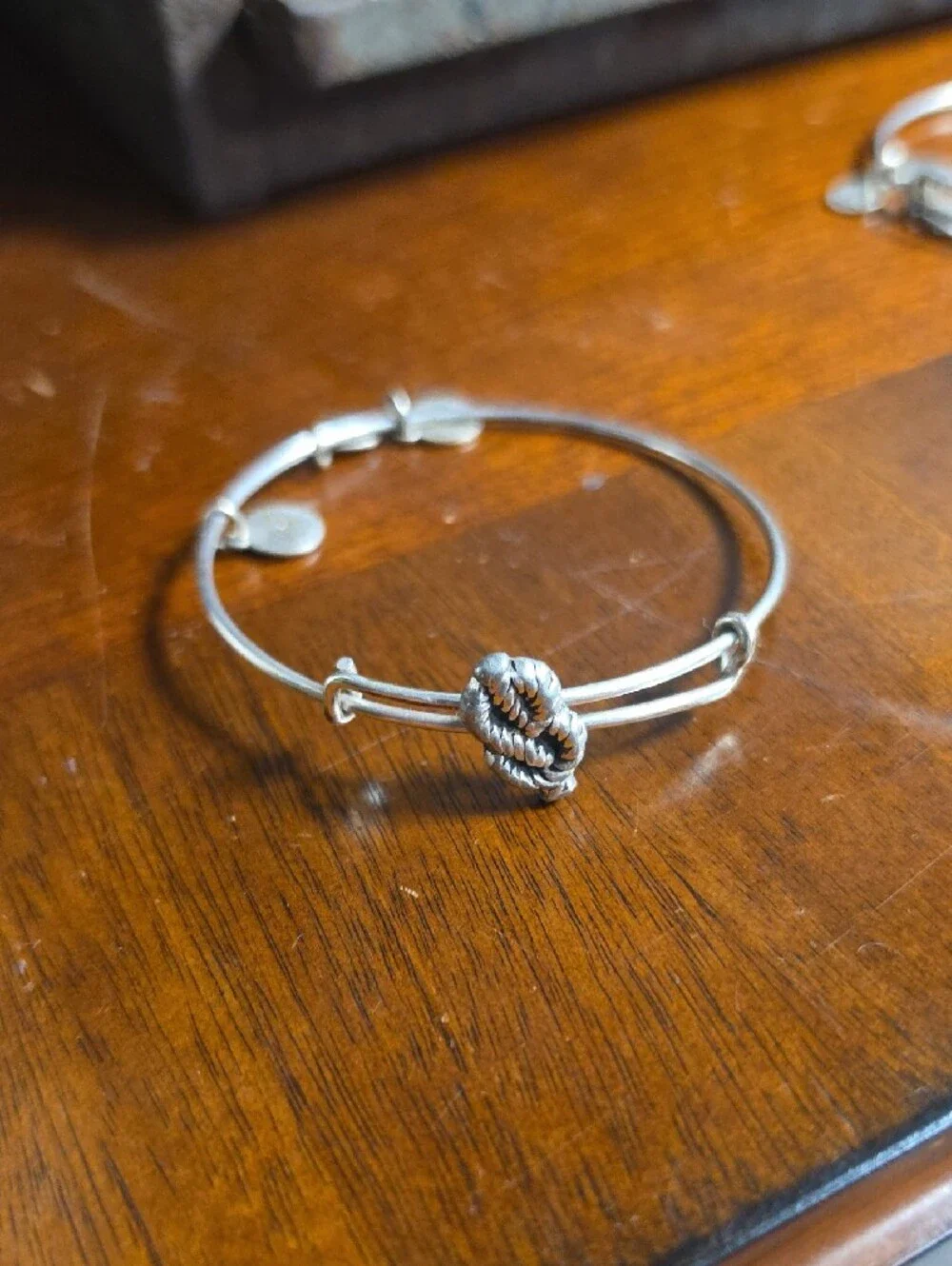 Alex and Ani Silver Knot Bangle Bracelet